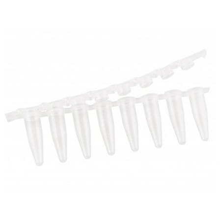 Scientific Specialties UltraFlux EZ Hinge PCR Tube Strips, Clear, 125/pk, 125PK 249955
